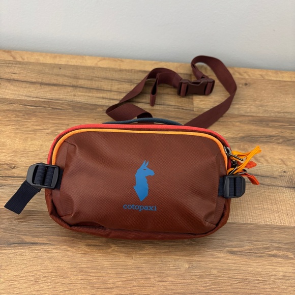 cotopaxi Handbags - Cotopaxi Allpa X 1.5L Hip Pack Crossbody Rusty Blue Orange Unisex NWOT